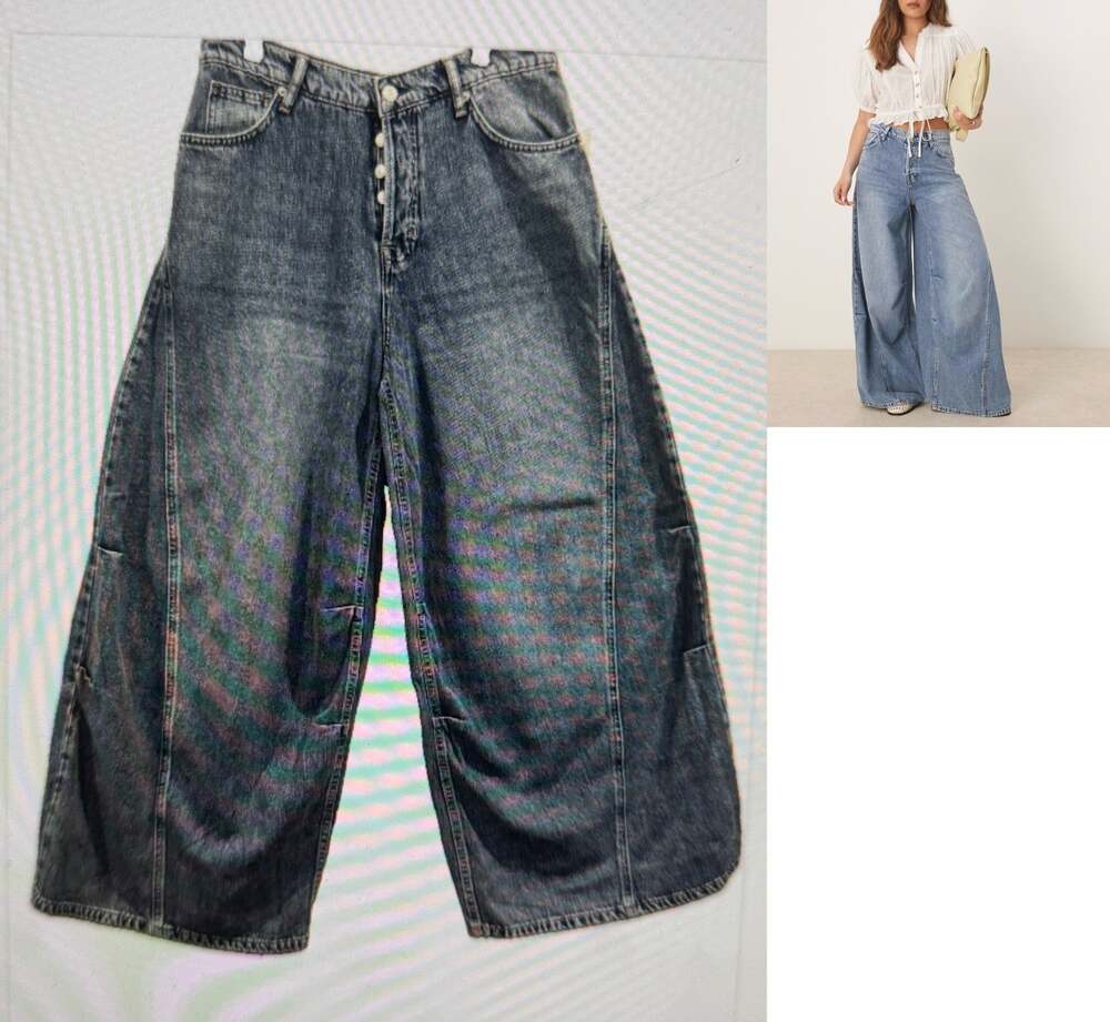 NWOT Free People Westward Bohemian Demi Jeans, 28